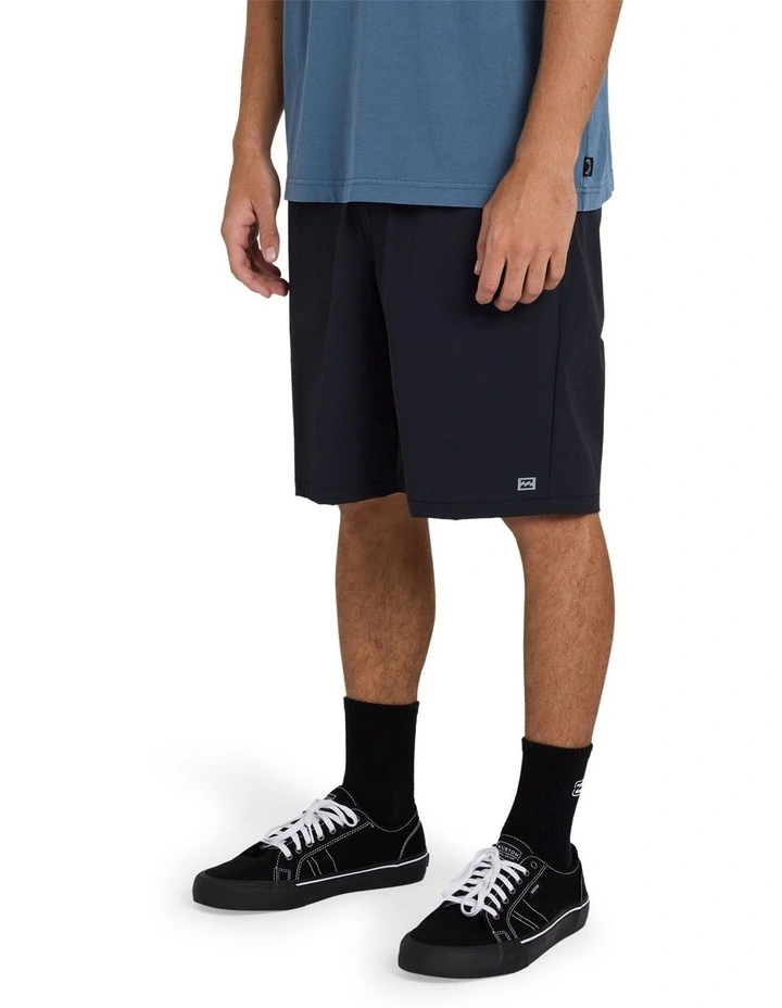 Surftrek Canyon Elastic Walkshorts in Black image 3