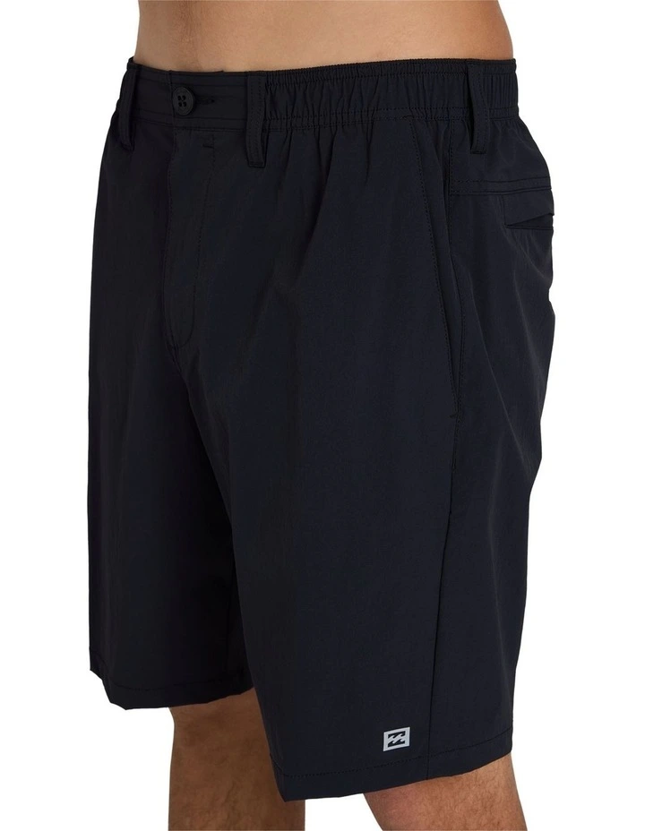 Surftrek Canyon Elastic Walkshorts in Black image 4
