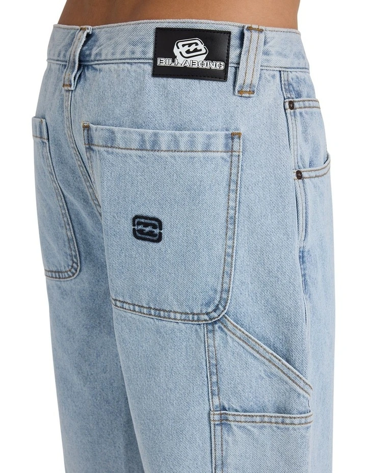 Bad Dog Workwear Denim Shorts Washed in indigo image 4