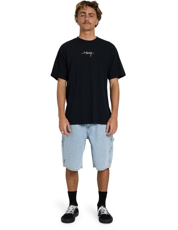 Bad Dog Workwear Denim Shorts Washed in indigo image 5