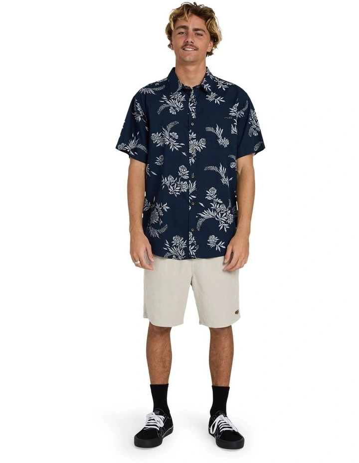 Sundays Short Sleeve Shirt True in Navy image 5