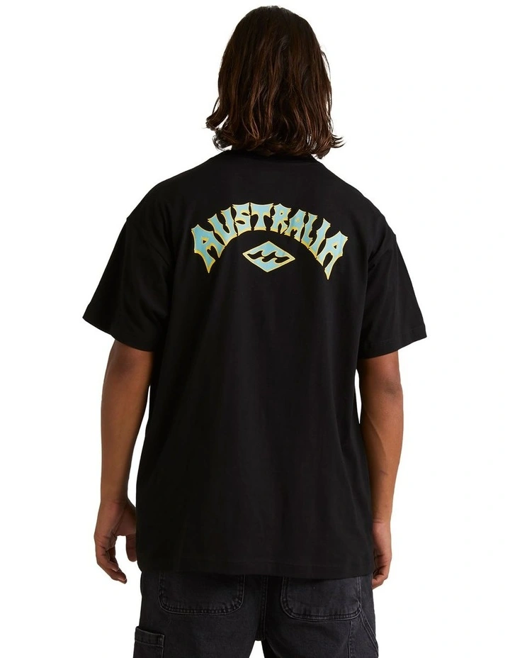 Aus Arch T-Shirt in Black image 2