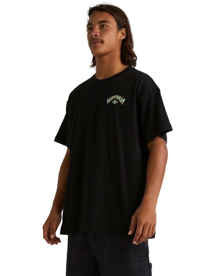 Aus Arch T-Shirt in Black image 3