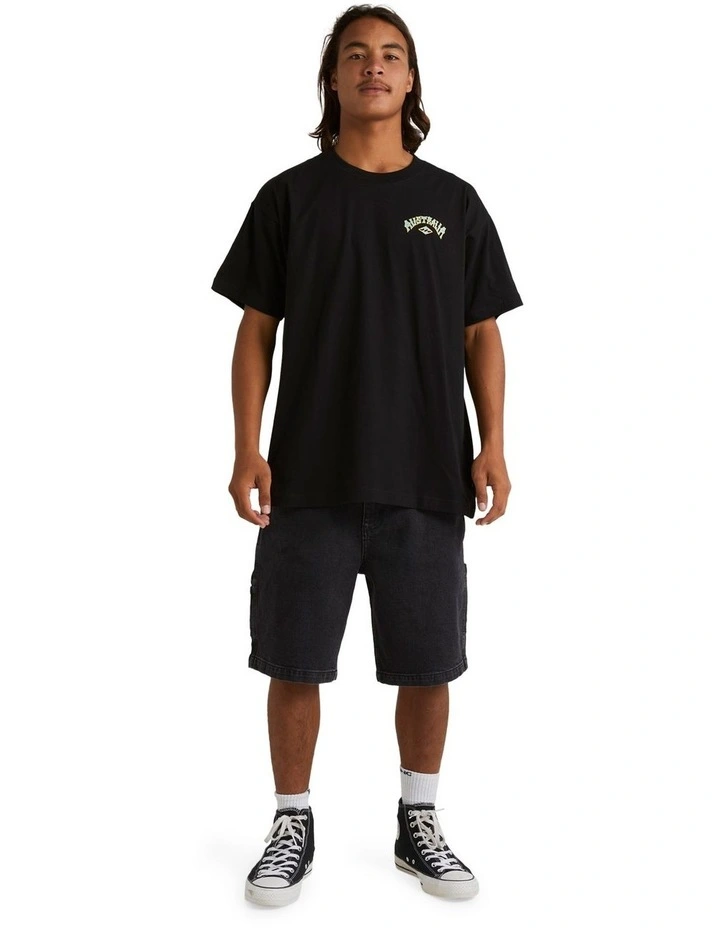Aus Arch T-Shirt in Black image 5