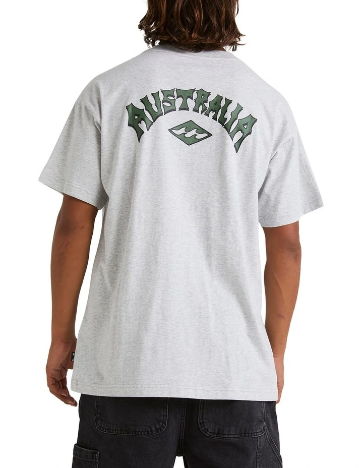 Aus Arch T-Shirt Light Grey Heather image 2