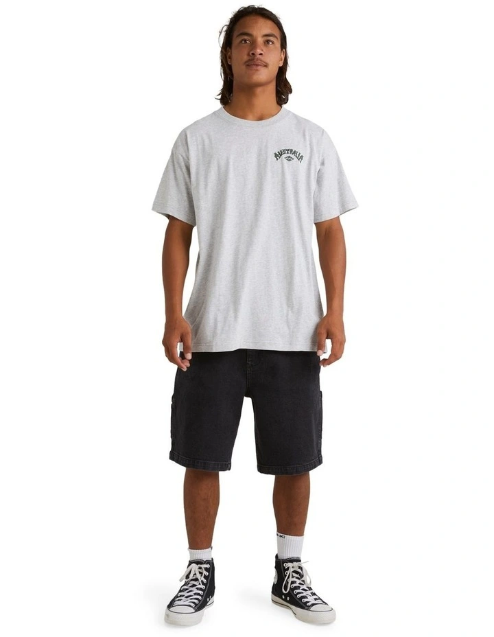 Aus Arch T-Shirt Light Grey Heather image 5