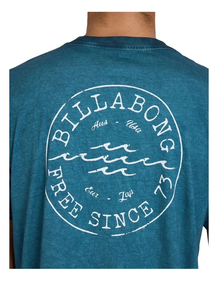 Big Wave Daz T-Shirt Real Teal image 4