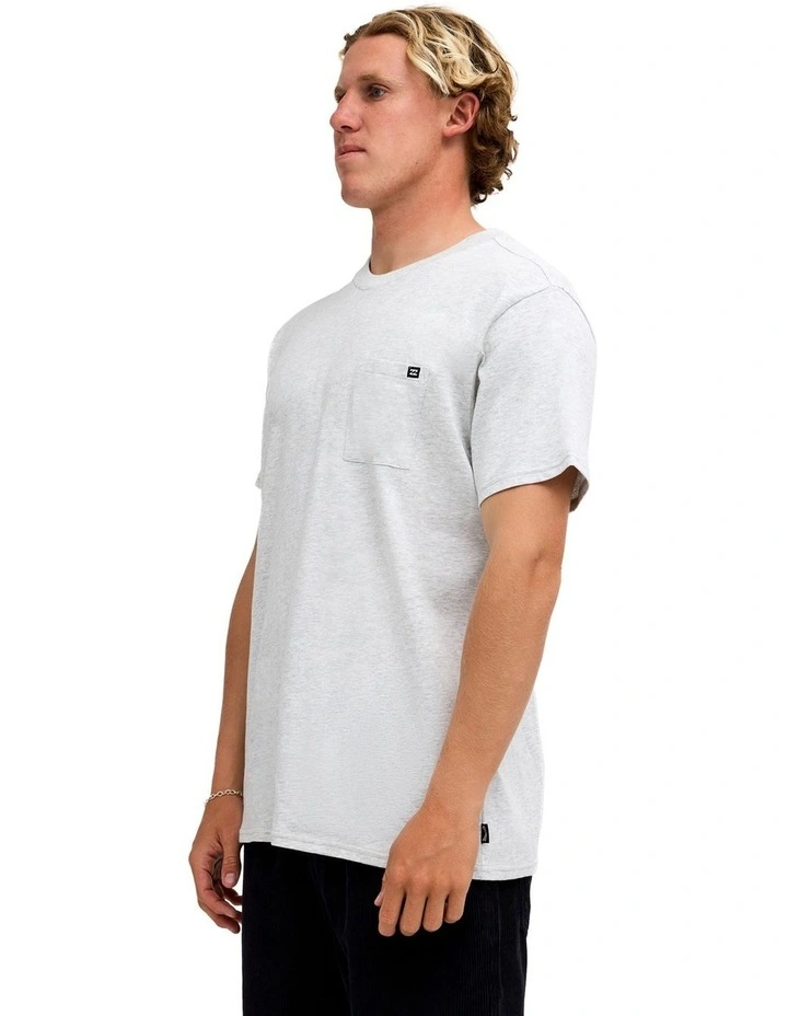 Premium Pocket T-Shirt Light Grey Heather image 3