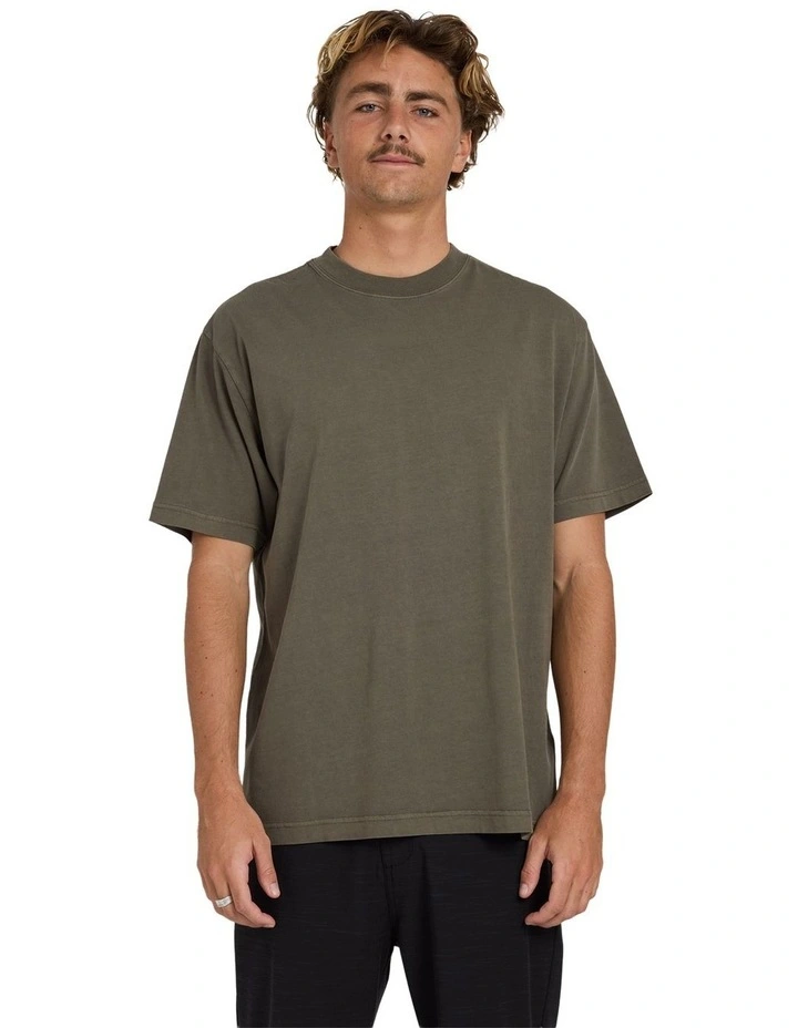 Premium Wave Wash T-Shirt Army image 1