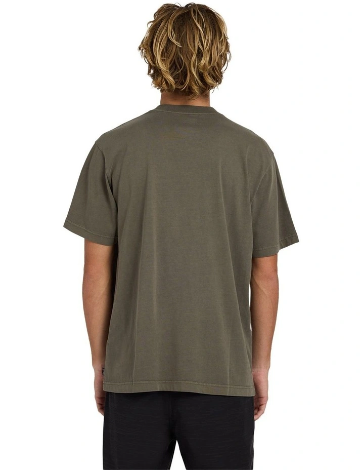 Premium Wave Wash T-Shirt Army image 2