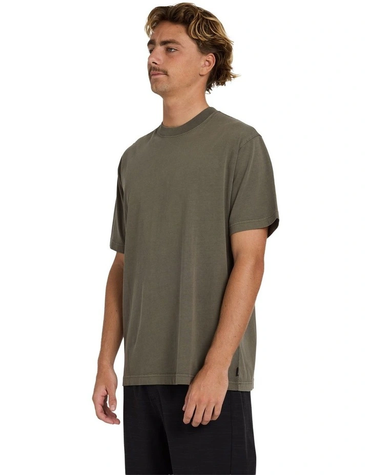 Premium Wave Wash T-Shirt Army image 3