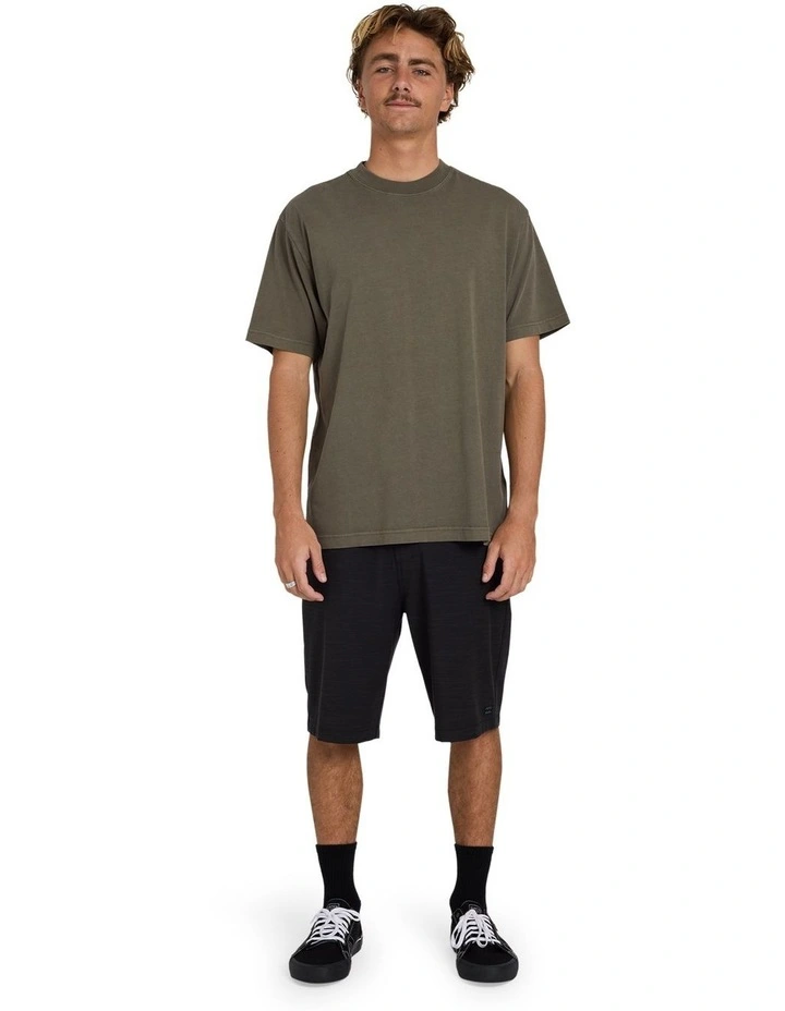 Premium Wave Wash T-Shirt Army image 5