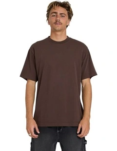 Premium Wave Wash T-Shirt Chocolate