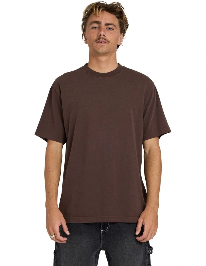 Premium Wave Wash T-Shirt Chocolate image 1