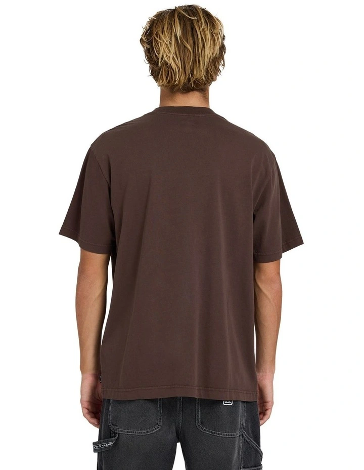 Premium Wave Wash T-Shirt Chocolate image 2