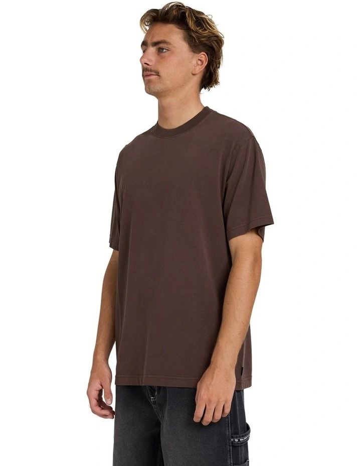 Premium Wave Wash T-Shirt Chocolate image 3