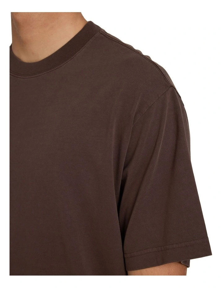 Premium Wave Wash T-Shirt Chocolate image 4