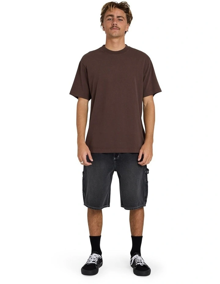 Premium Wave Wash T-Shirt Chocolate image 5