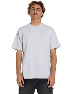 Premium Wave Wash T-Shirt Light Grey Heather