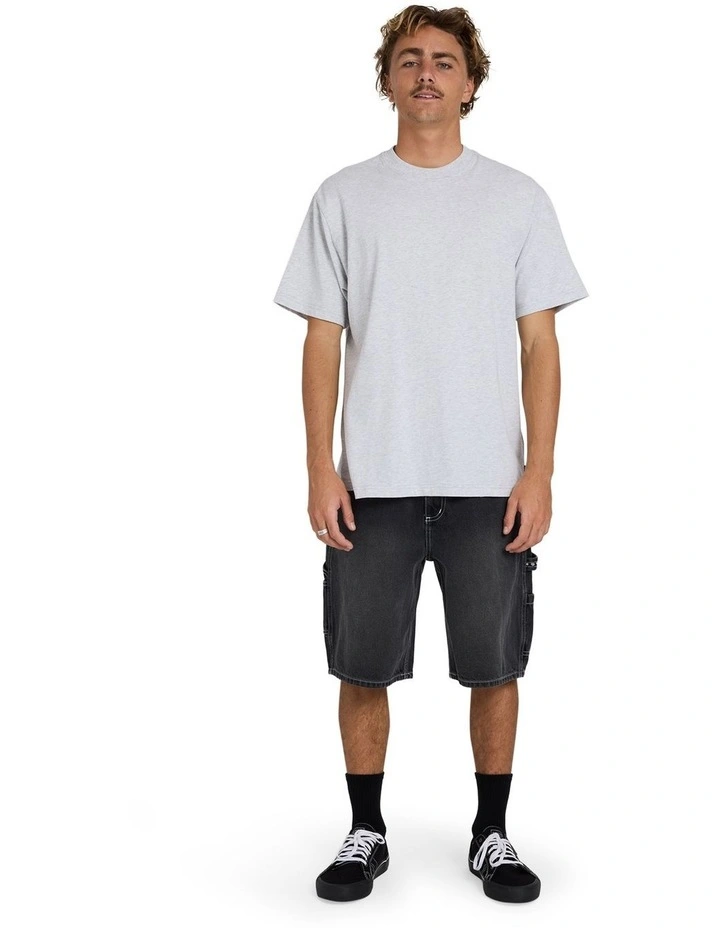 Premium Wave Wash T-Shirt Light Grey Heather image 5