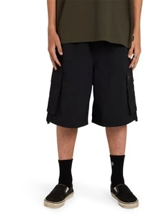 Spec 73 Cargo Shorts in Black