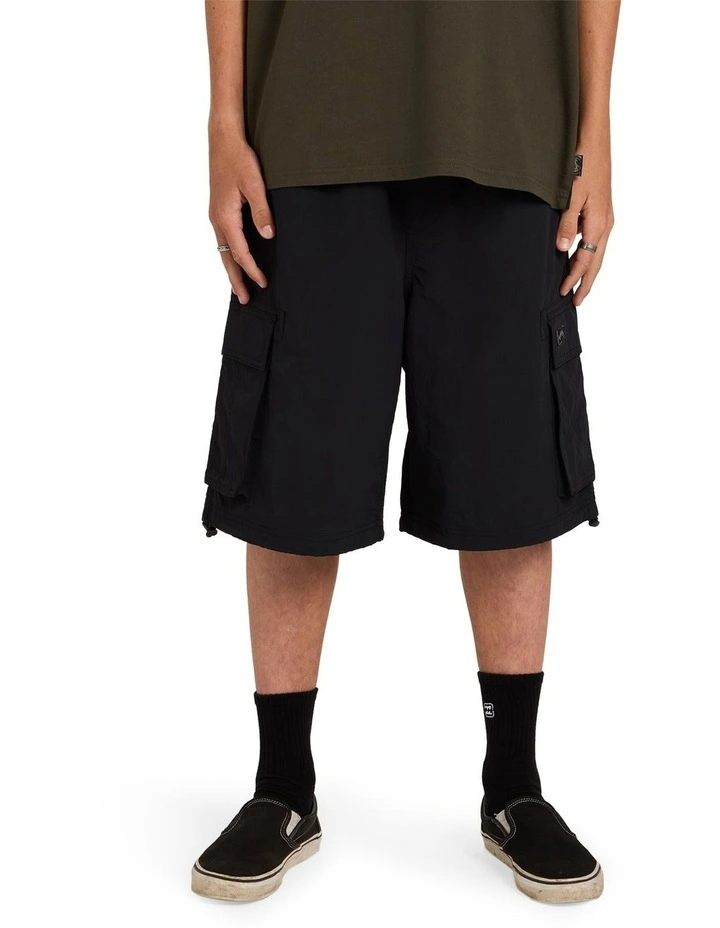 Spec 73 Cargo Shorts in Black image 1