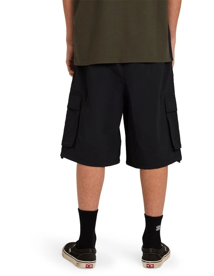 Spec 73 Cargo Shorts in Black image 2