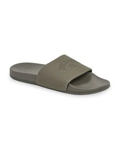 Mens Cush Slide Sandals in Military