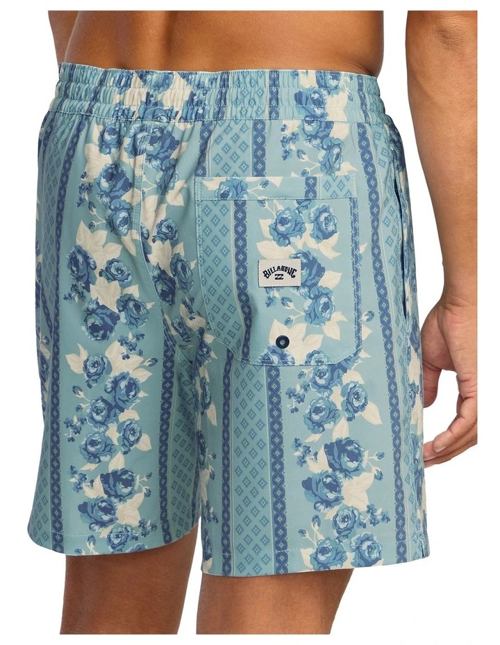 Sundays Layback 17 Inch Swim Shorts in Blue Shadow image 4