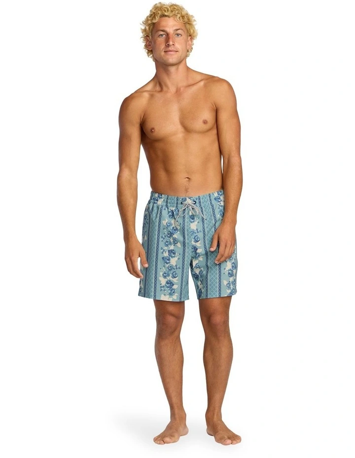 Sundays Layback 17 Inch Swim Shorts in Blue Shadow image 5