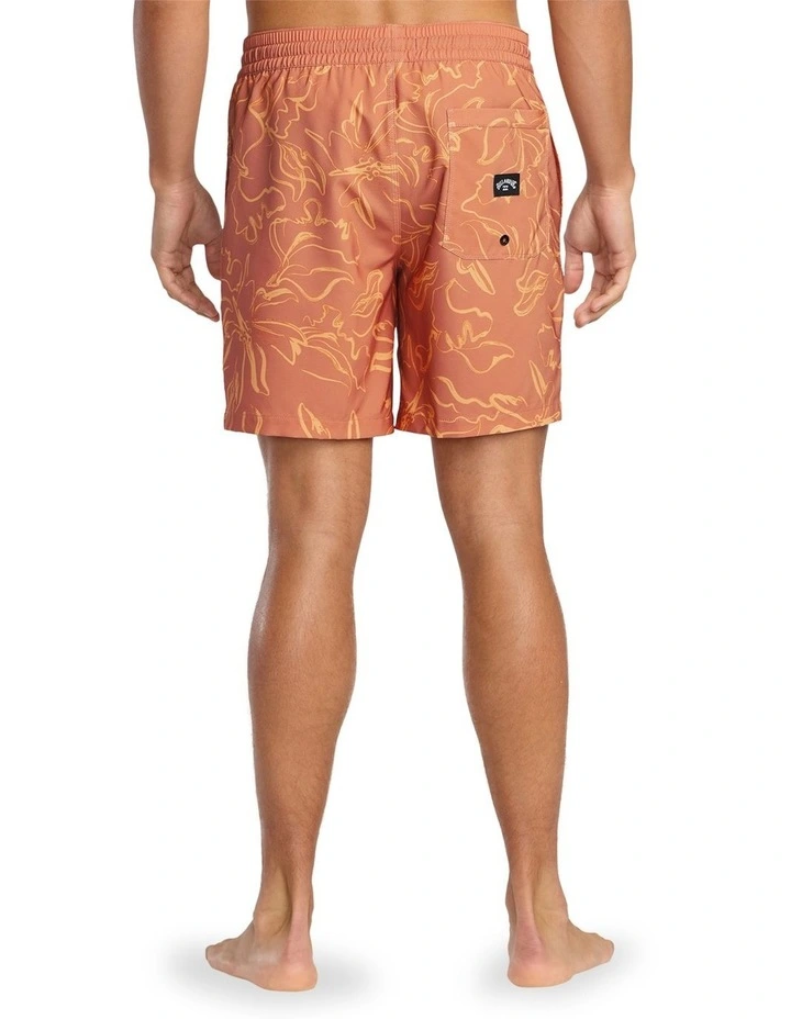 Sundays Layback 17 Inch Swim Shorts in Dusty Rose image 2