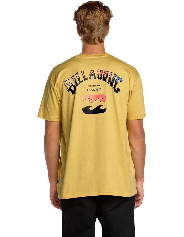 Arch Fade T-Shirt in Dust Yellow image 2