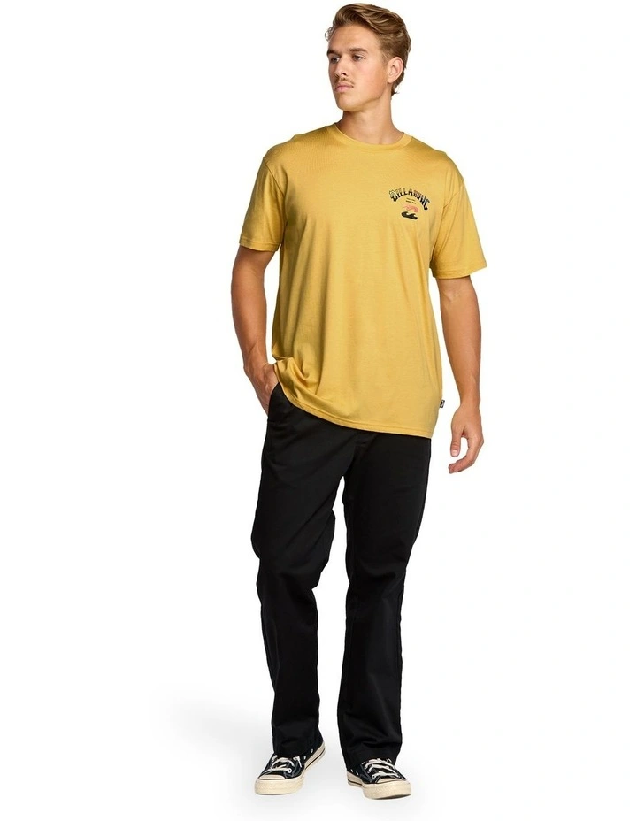 Arch Fade T-Shirt in Dust Yellow image 5