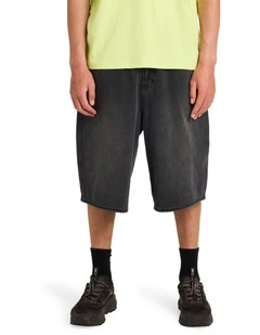 Spec 73 Denim Shorts In Black