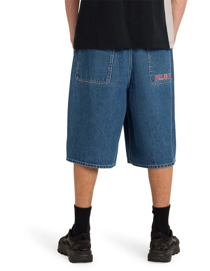 Spec 73 Baggy Denim Shorts In Ocean Wash image 2