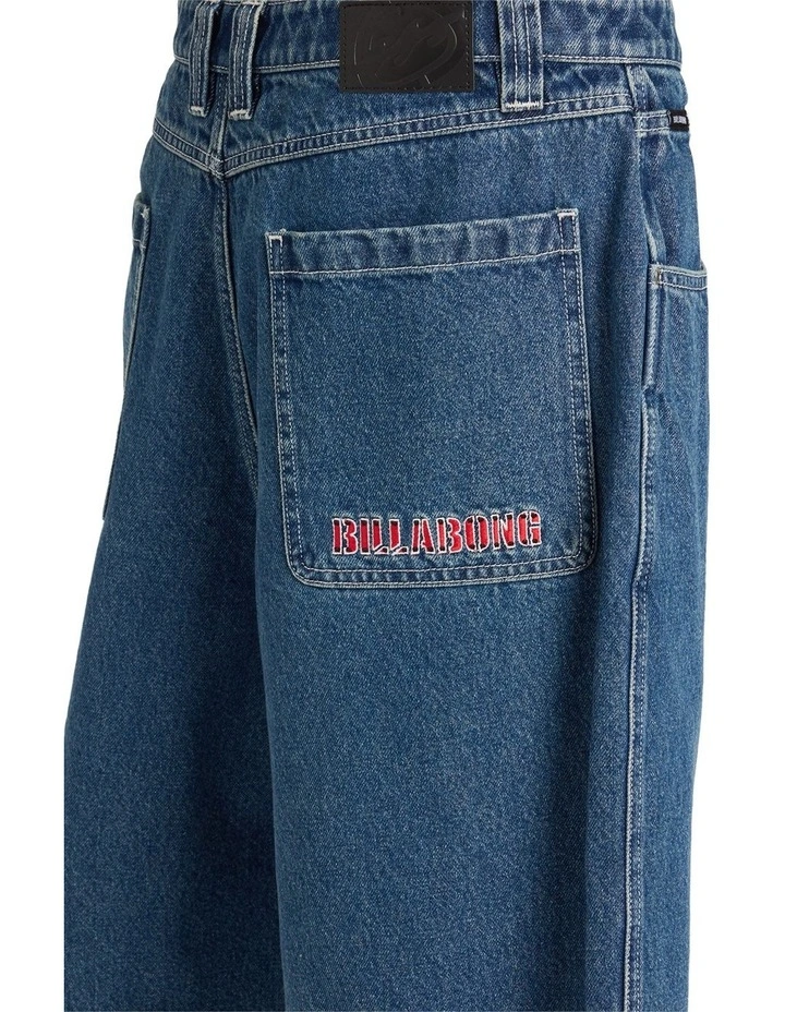 Spec 73 Baggy Denim Shorts In Ocean Wash image 4