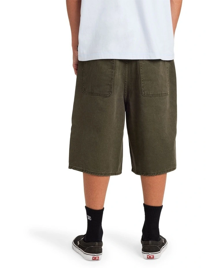 Immortal Baggy Denim Shorts In Bong Water Wash image 2