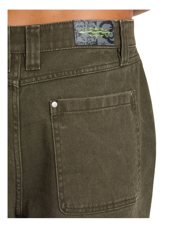 Immortal Baggy Denim Shorts In Bong Water Wash image 4