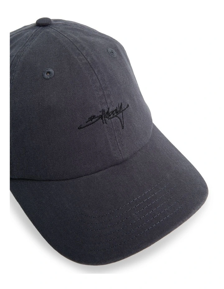 Script Lad Cap In Aged Indigo image 3