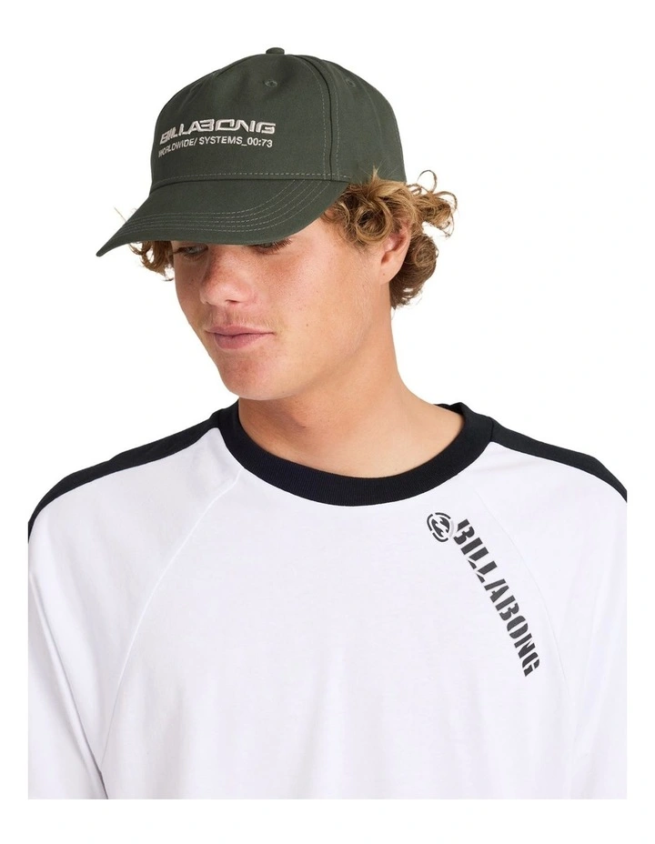 Spec 73 Throw On Snapback Cap In Dirty Olive image 4