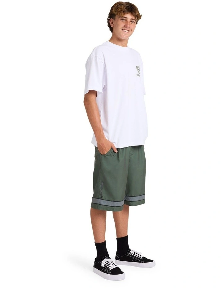 Throw On 2.0 22 Inch Boardshorts In Dirty Olive image 5