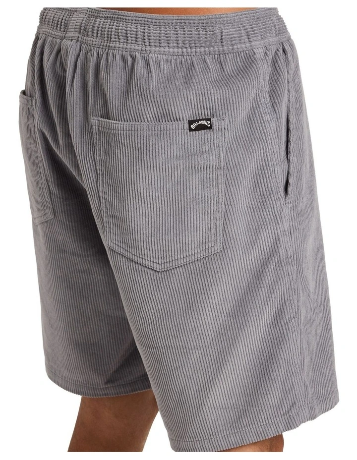Larry Corduroy Walkshorts In Alloy image 4