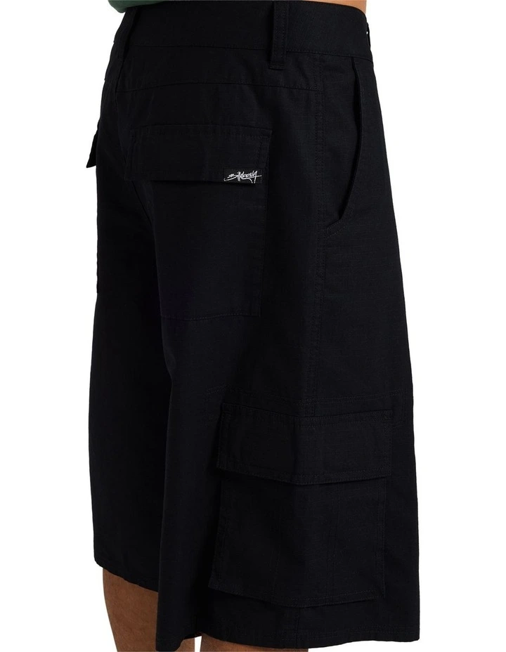 Script Cargo Shorts In Black image 4