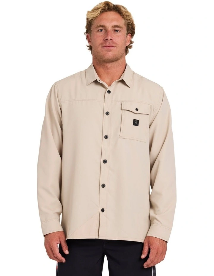 Strike Mission Traveller Long Sleeve T-Shirt In Bone image 1