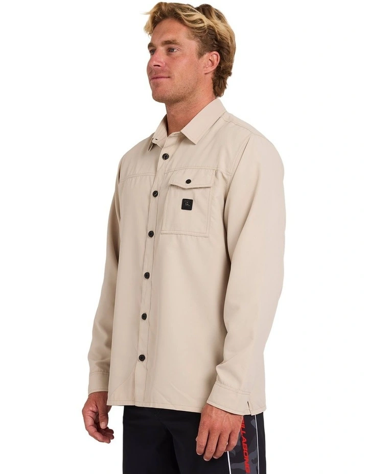 Strike Mission Traveller Long Sleeve T-Shirt In Bone image 3