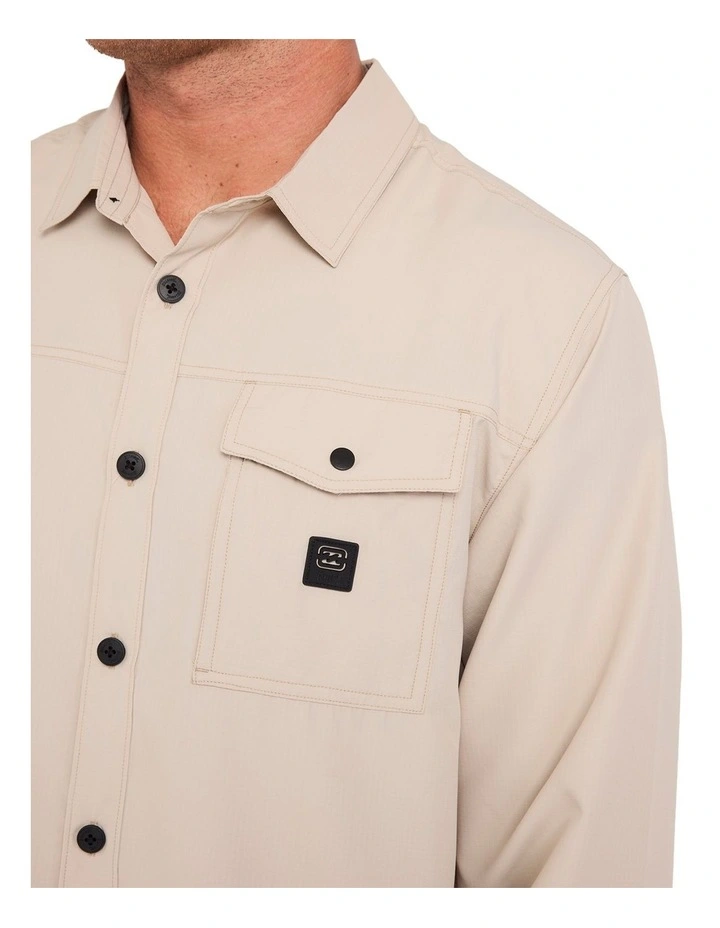 Strike Mission Traveller Long Sleeve T-Shirt In Bone image 5