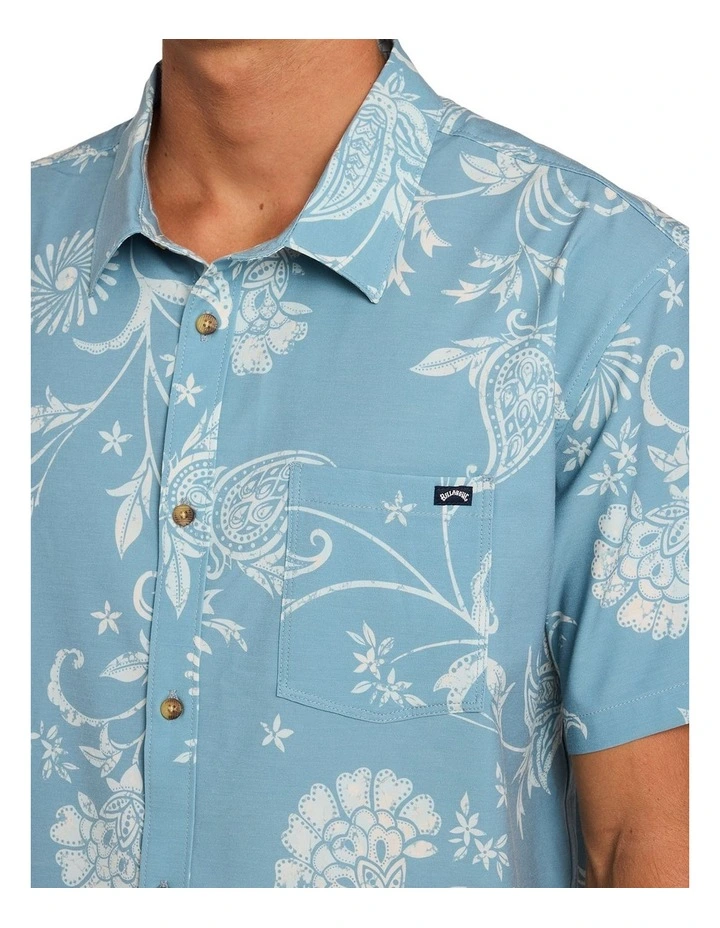 Cabana T-Shirt In Blue Fog image 4