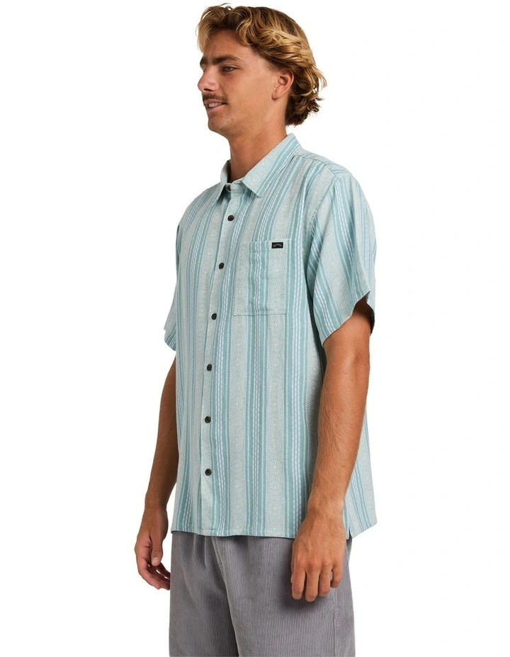 Sundays Jacquard Shirt In Silt Green image 3