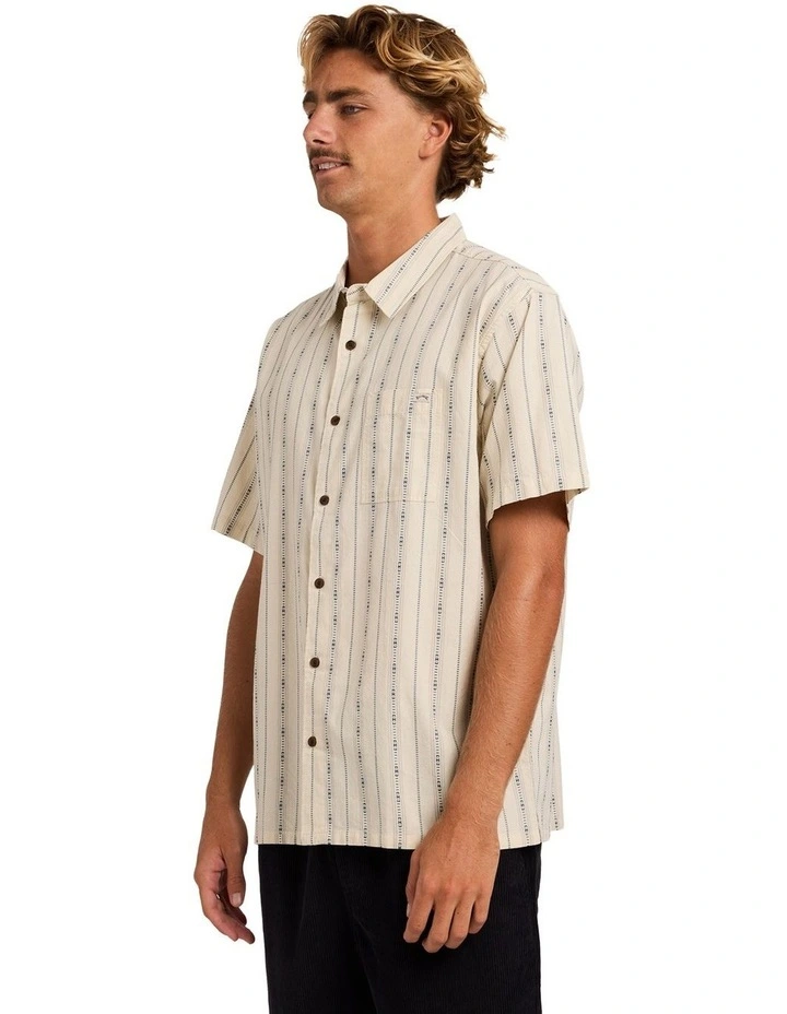 Sundays Jacquard Shirt In Khaki image 3