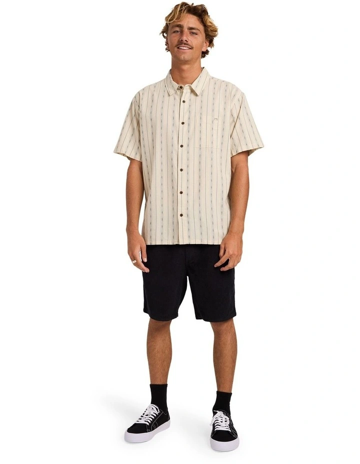Sundays Jacquard Shirt In Khaki image 5